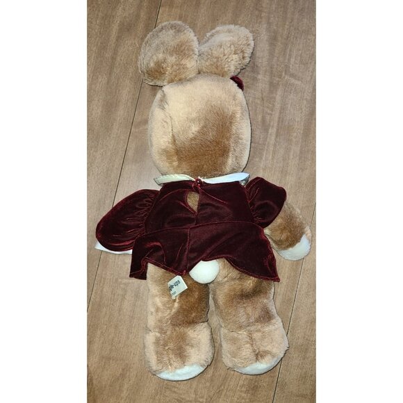 Brown Plush Stuffed Bunny Rabbit Treasure Masters Snuggle-Ups 18 Inch - Picture 7 of 7